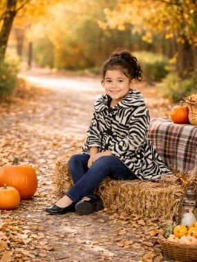 Unlisted Black and White Zebra Faux Fur Kids Coat